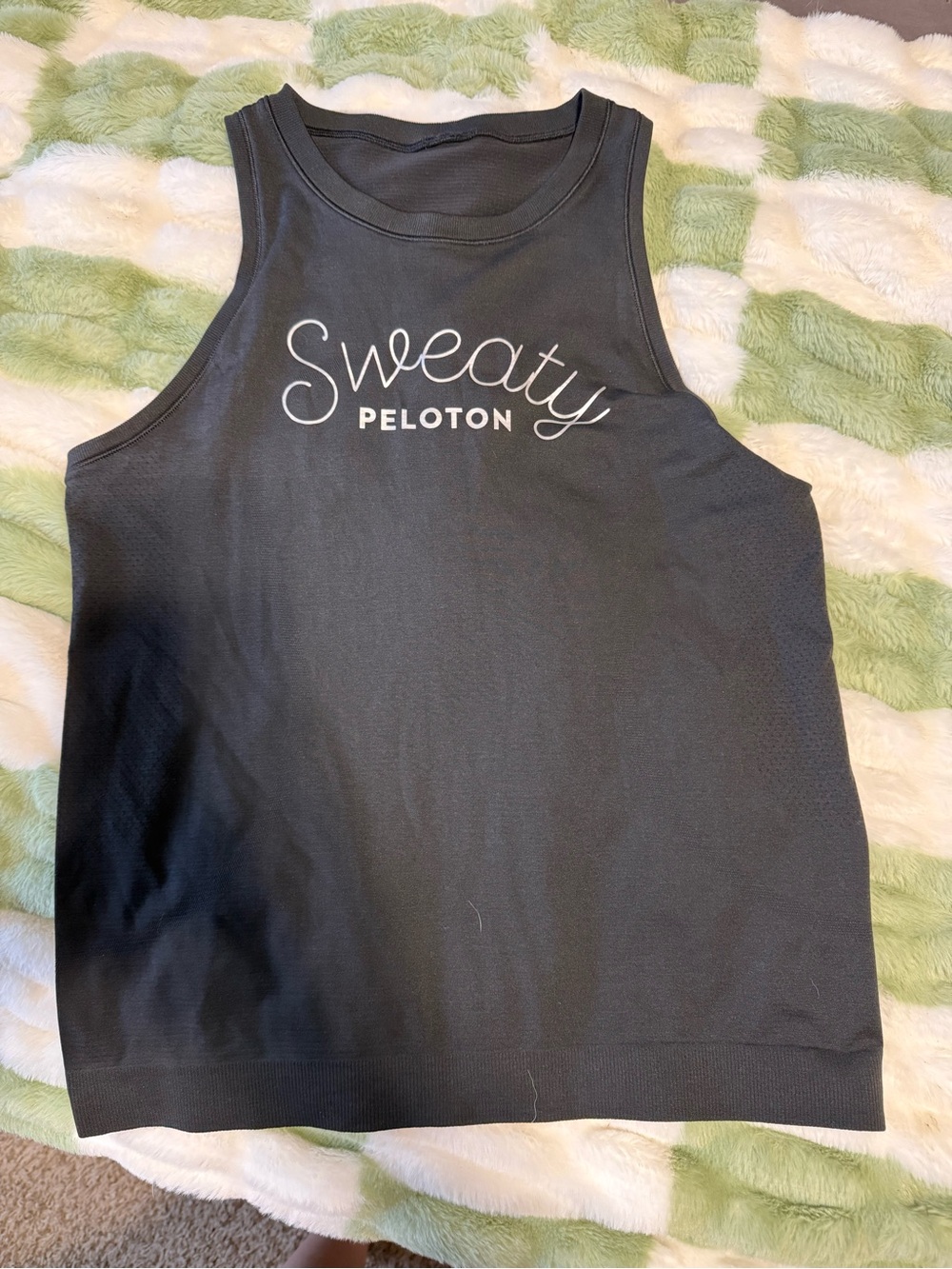 lululemon Peloton Collab athletica Black "Sweaty Peloton" Tank Top